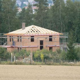 Bau eines Hauses
